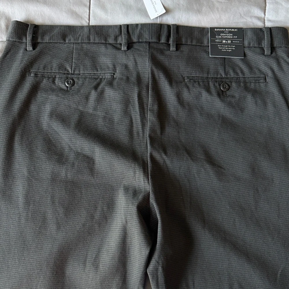 Banana Republic Charcoal Slim Tapered Pants